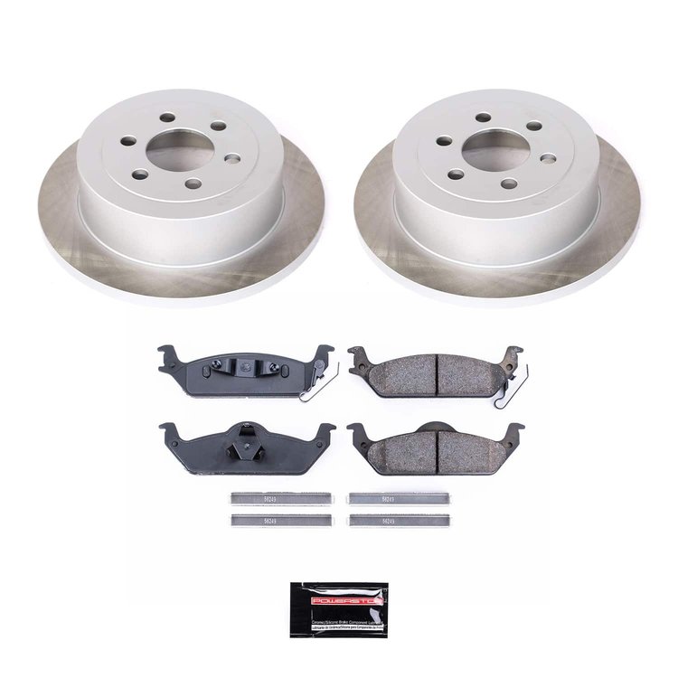 SC2192 Semi-Coated Rotor & Low-Dust Ceramic Brake Pad Kit