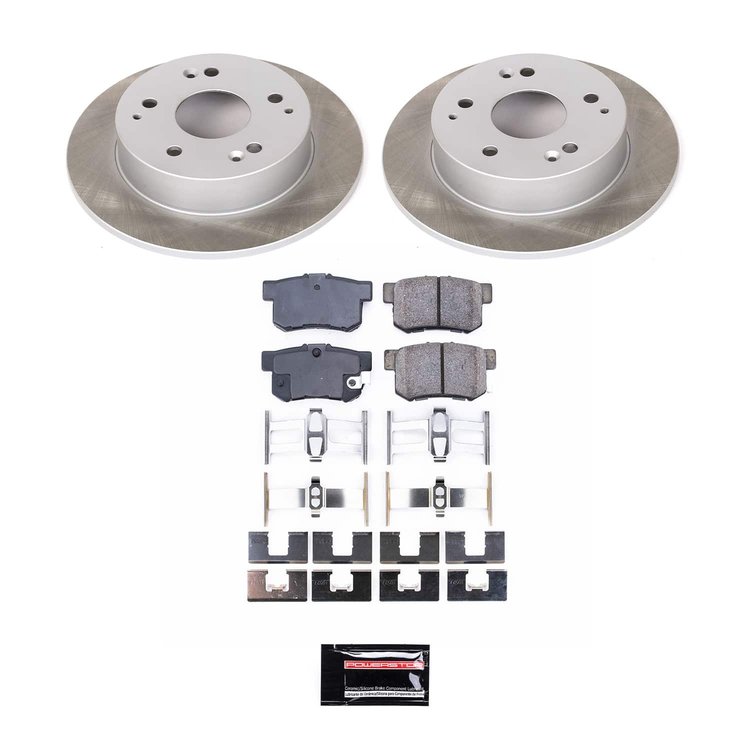 SC2270 Semi-Coated Rotor & Low-Dust Ceramic Brake Pad Kit