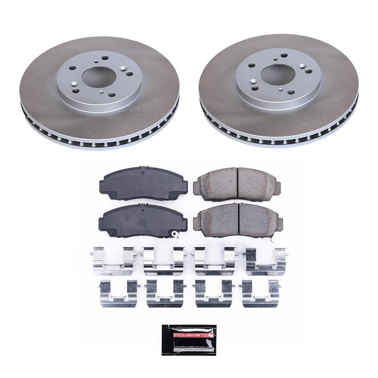 SC2292 Semi-Coated Rotor & Low-Dust Ceramic Brake Pad Kit