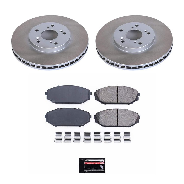 SC2299 Semi-Coated Rotor & Low-Dust Ceramic Brake Pad Kit