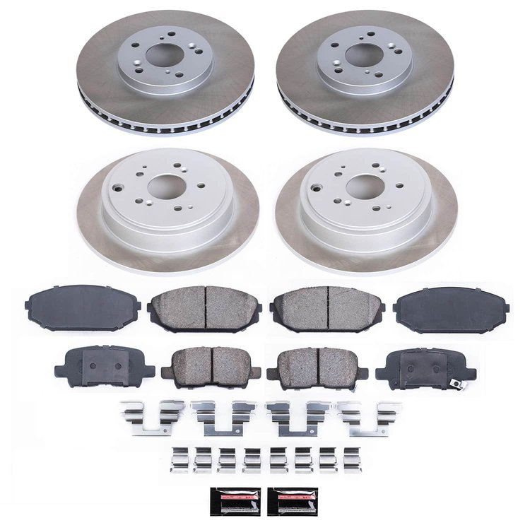 SC2300 Semi-Coated Rotor & Low-Dust Ceramic Brake Pad Kit