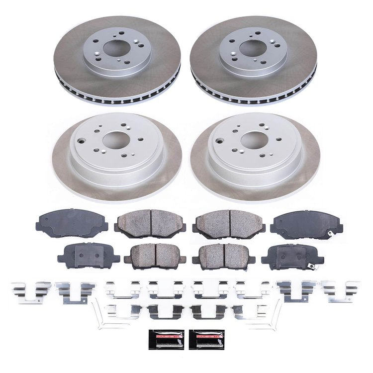 SC2303 Semi-Coated Rotor & Low-Dust Ceramic Brake Pad Kit