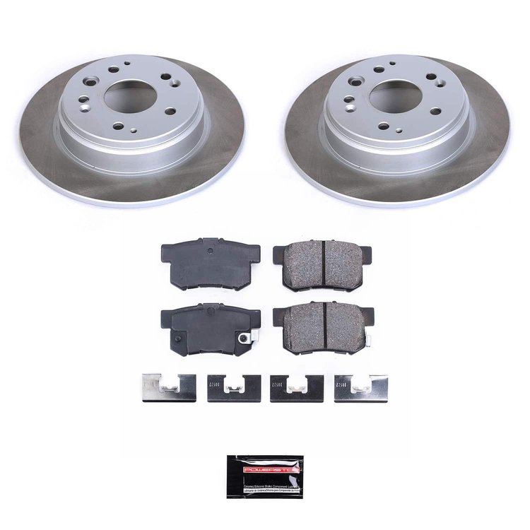 SC2308 Semi-Coated Rotor & Low-Dust Ceramic Brake Pad Kit