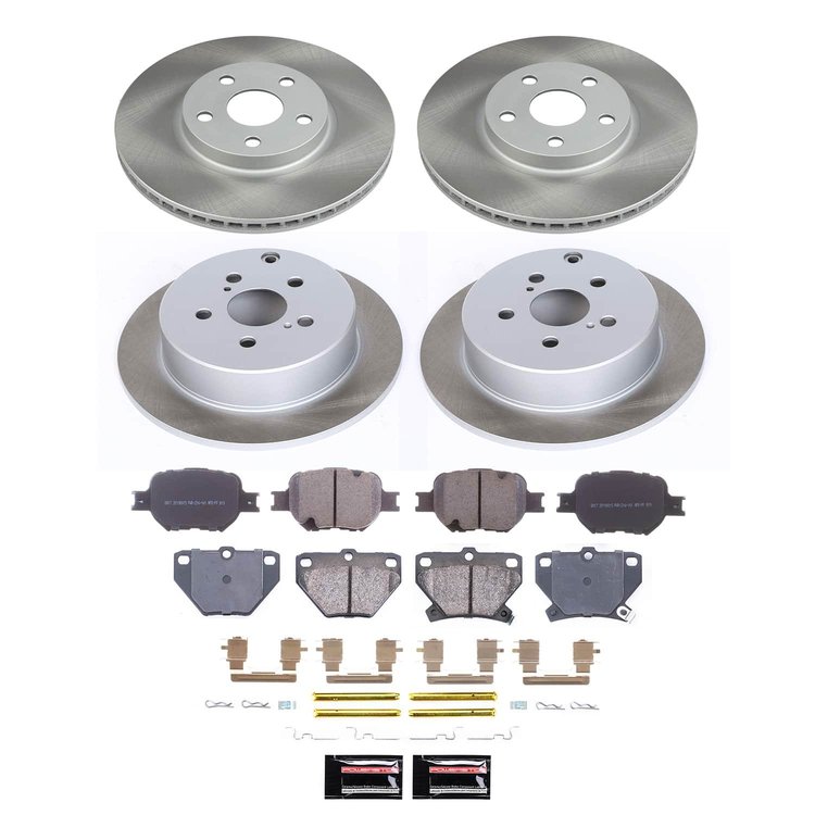 SC2314 Semi-Coated Rotor & Low-Dust Ceramic Brake Pad Kit