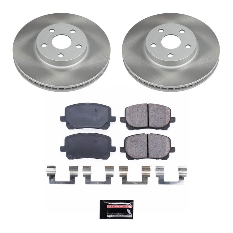 SC2316 Semi-Coated Rotor & Low-Dust Ceramic Brake Pad Kit