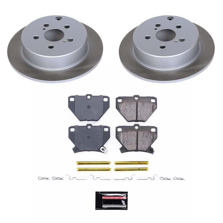 SC2318 Semi-Coated Rotor & Low-Dust Ceramic Brake Pad Kit