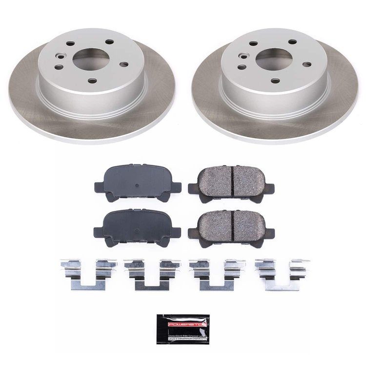 SC2322 Semi-Coated Rotor & Low-Dust Ceramic Brake Pad Kit
