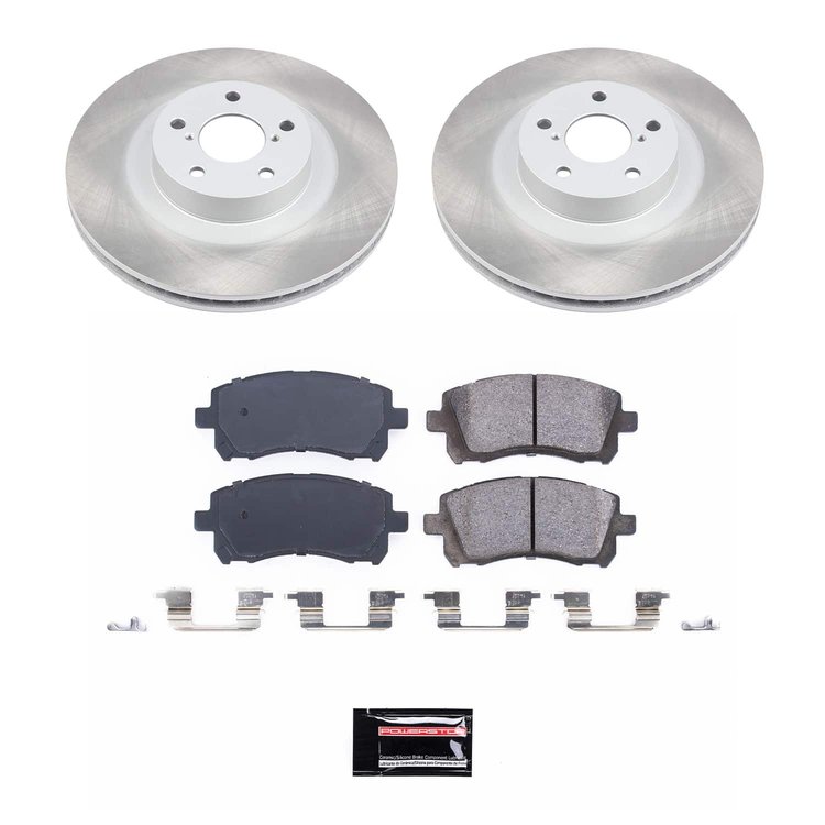 SC2369 Semi-Coated Rotor & Low-Dust Ceramic Brake Pad Kit
