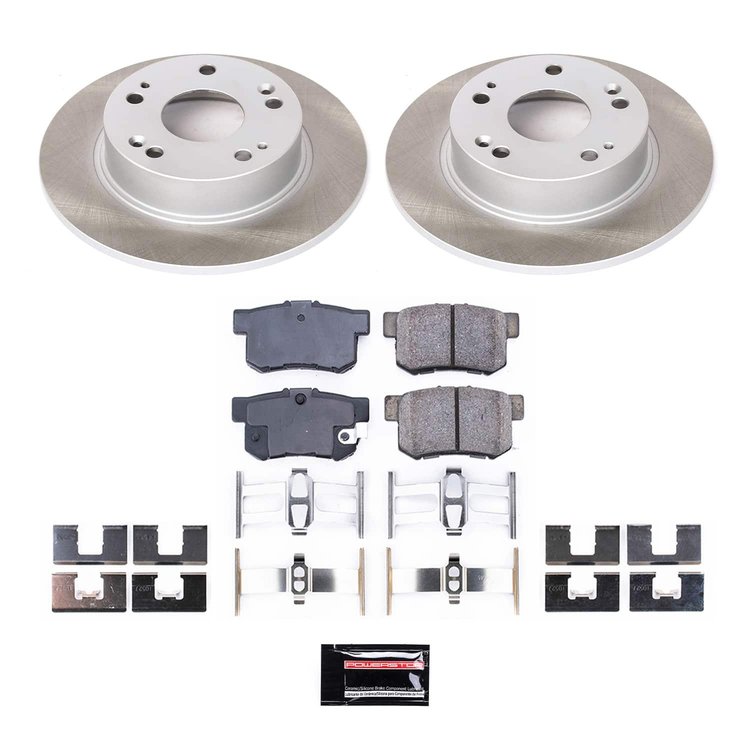 SC2391 Semi-Coated Rotor & Low-Dust Ceramic Brake Pad Kit