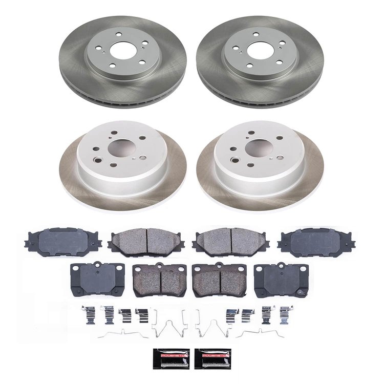 SC2407 Semi-Coated Rotor & Low-Dust Ceramic Brake Pad Kit
