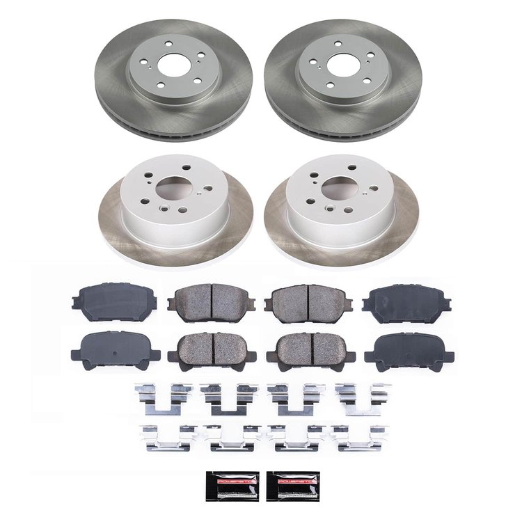 SC2415 Semi-Coated Rotor & Low-Dust Ceramic Brake Pad Kit