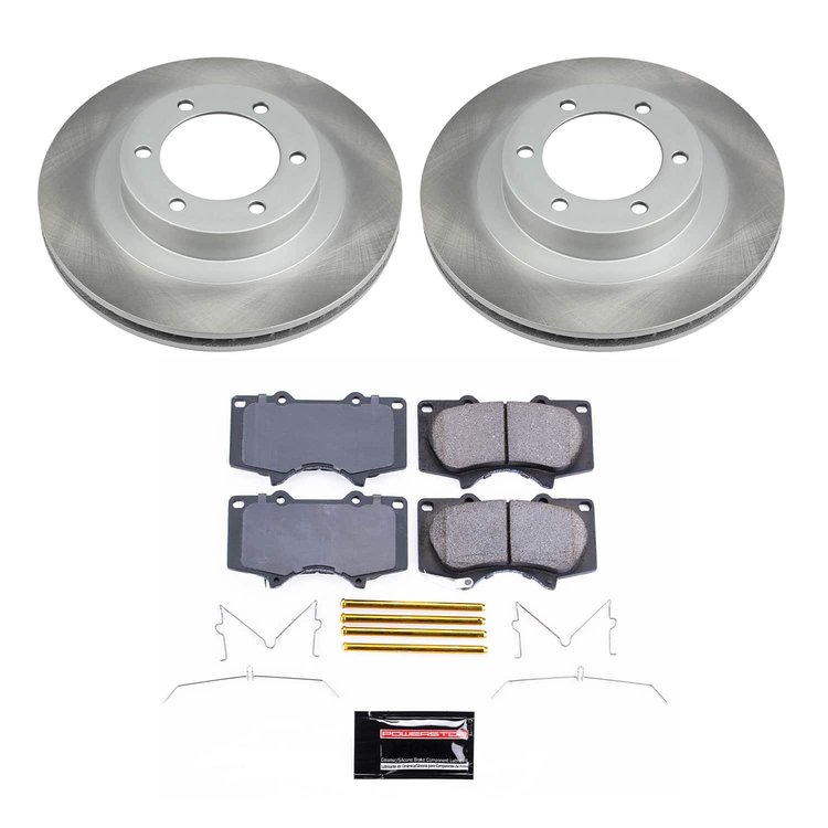 SC2421 Semi-Coated Rotor & Low-Dust Ceramic Brake Pad Kit