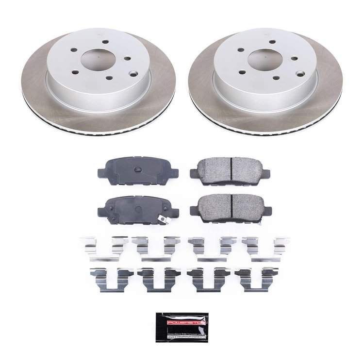 SC2427 Semi-Coated Rotor & Low-Dust Ceramic Brake Pad Kit
