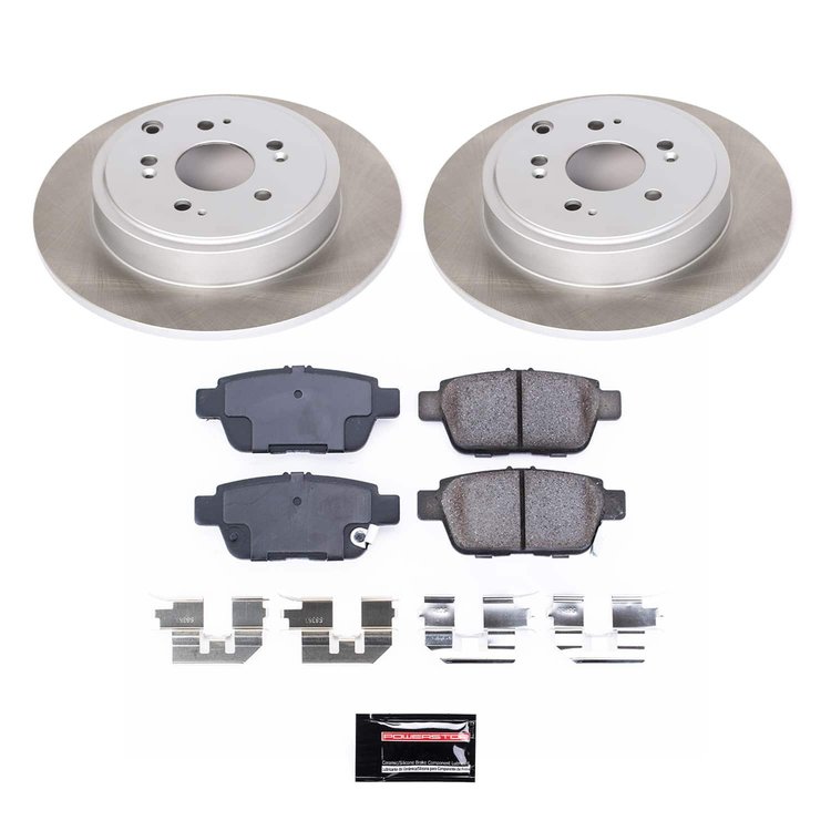 SC2429 Semi-Coated Rotor & Low-Dust Ceramic Brake Pad Kit