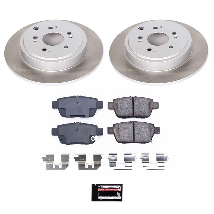 SC2431 Semi-Coated Rotor & Low-Dust Ceramic Brake Pad Kit