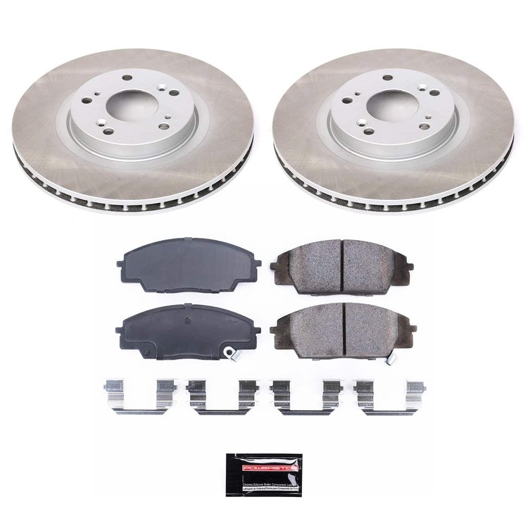 SC2439 Semi-Coated Rotor & Low-Dust Ceramic Brake Pad Kit