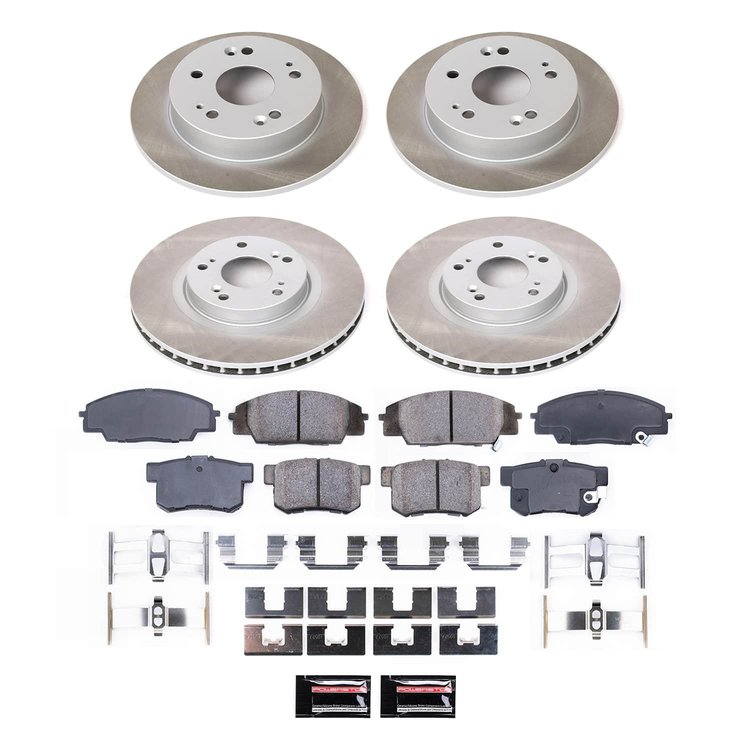 SC2440 Semi-Coated Rotor & Low-Dust Ceramic Brake Pad Kit