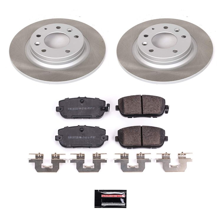 SC2451 Semi-Coated Rotor & Low-Dust Ceramic Brake Pad Kit