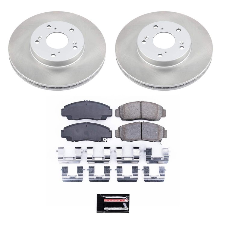 SC2558 Semi-Coated Rotor & Low-Dust Ceramic Brake Pad Kit