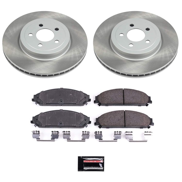 SC2560 Semi-Coated Rotor & Low-Dust Ceramic Brake Pad Kit
