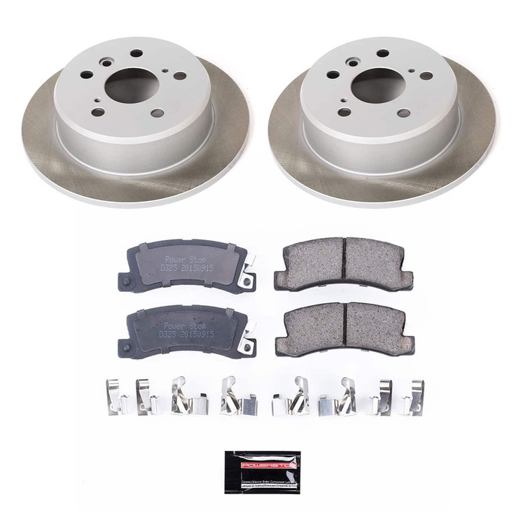 SC2565 Semi-Coated Rotor & Low-Dust Ceramic Brake Pad Kit