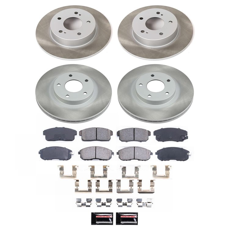 SC2706 Semi-Coated Rotor & Low-Dust Ceramic Brake Pad Kit