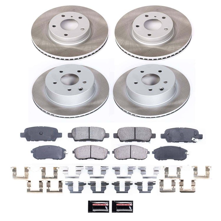 SC2710 Semi-Coated Rotor & Low-Dust Ceramic Brake Pad Kit