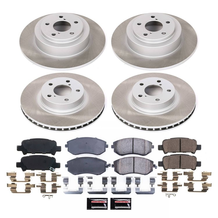 SC2750 Semi-Coated Rotor & Low-Dust Ceramic Brake Pad Kit