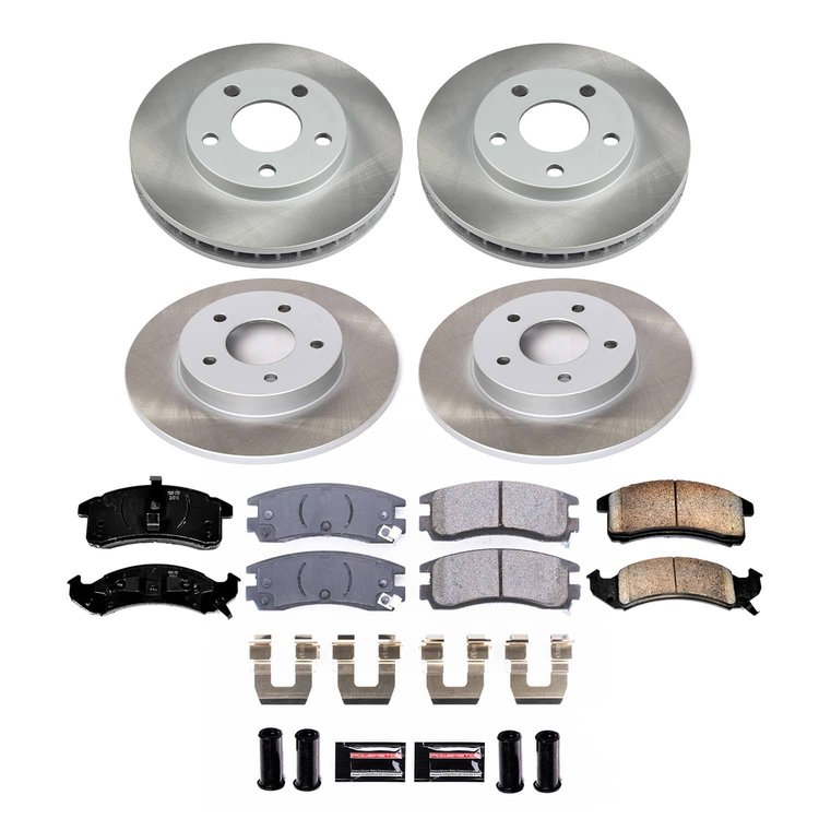 SC2760 Semi-Coated Rotor & Low-Dust Ceramic Brake Pad Kit