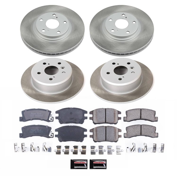 SC2775 Semi-Coated Rotor & Low-Dust Ceramic Brake Pad Kit