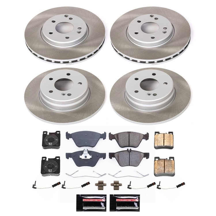 SC2785 Semi-Coated Rotor & Low-Dust Ceramic Brake Pad Kit
