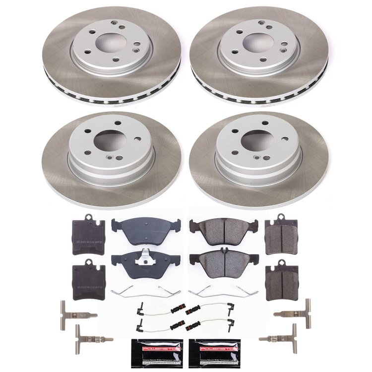 SC2786 Semi-Coated Rotor & Low-Dust Ceramic Brake Pad Kit