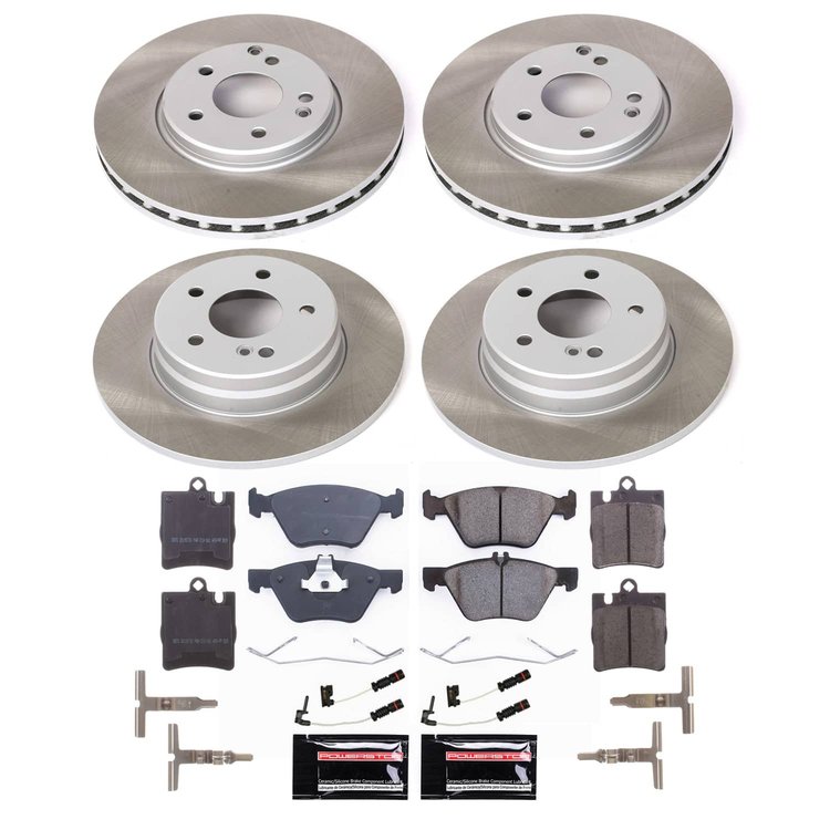 SC2790 Semi-Coated Rotor & Low-Dust Ceramic Brake Pad Kit