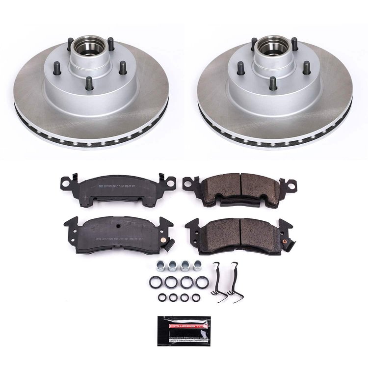 SC2908 Semi-Coated Rotor & Low-Dust Ceramic Brake Pad Kit