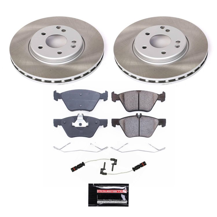 SC2926 Semi-Coated Rotor & Low-Dust Ceramic Brake Pad Kit