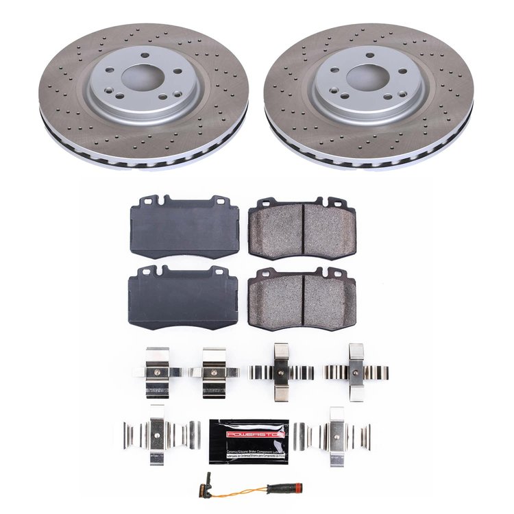 SC2950 Semi-Coated Rotor & Low-Dust Ceramic Brake Pad Kit