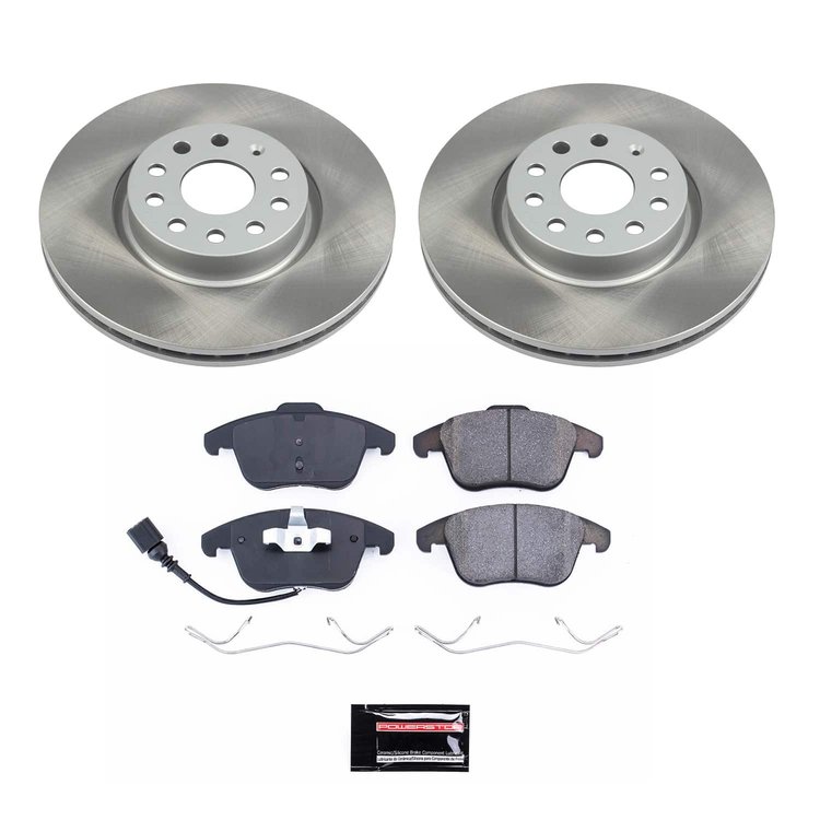 SC2963 Semi-Coated Rotor & Low-Dust Ceramic Brake Pad Kit