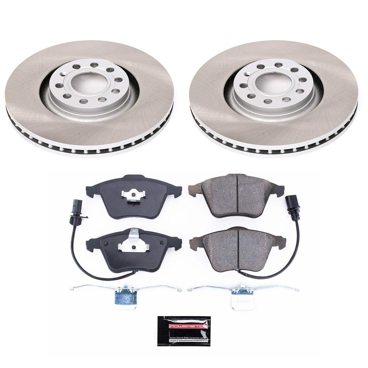 SC2990 Semi-Coated Rotor & Low-Dust Ceramic Brake Pad Kit
