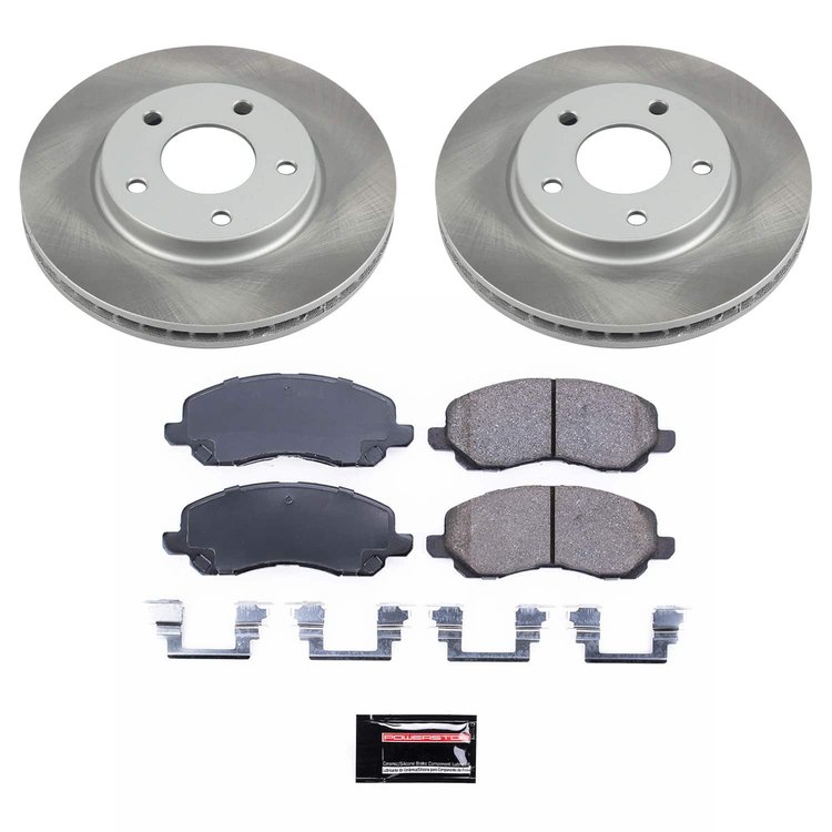 SC2992 Semi-Coated Rotor & Low-Dust Ceramic Brake Pad Kit