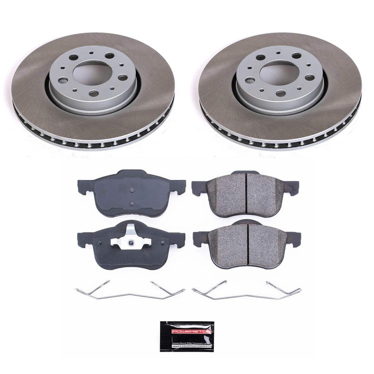 SC3004 Semi-Coated Rotor & Low-Dust Ceramic Brake Pad Kit