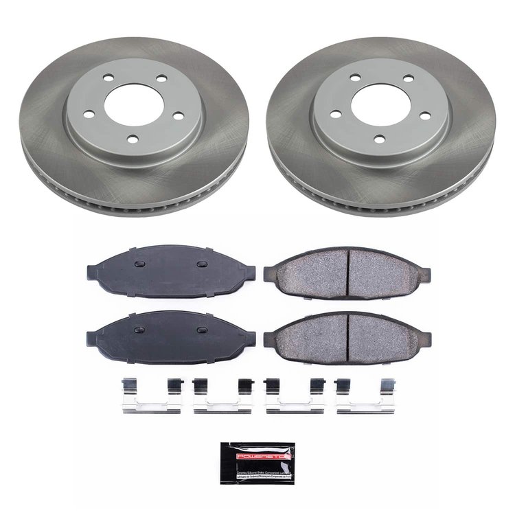 SC3009 Semi-Coated Rotor & Low-Dust Ceramic Brake Pad Kit