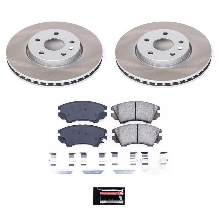 SC3031 Semi-Coated Rotor & Low-Dust Ceramic Brake Pad Kit