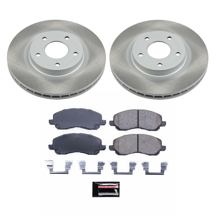 SC3032 Semi-Coated Rotor & Low-Dust Ceramic Brake Pad Kit