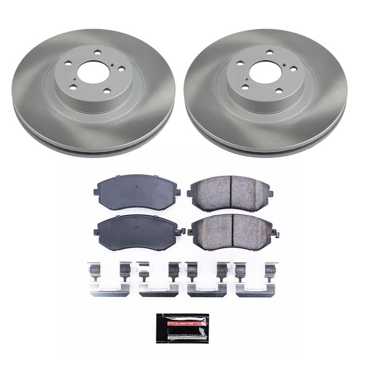SC3038 Semi-Coated Rotor & Low-Dust Ceramic Brake Pad Kit