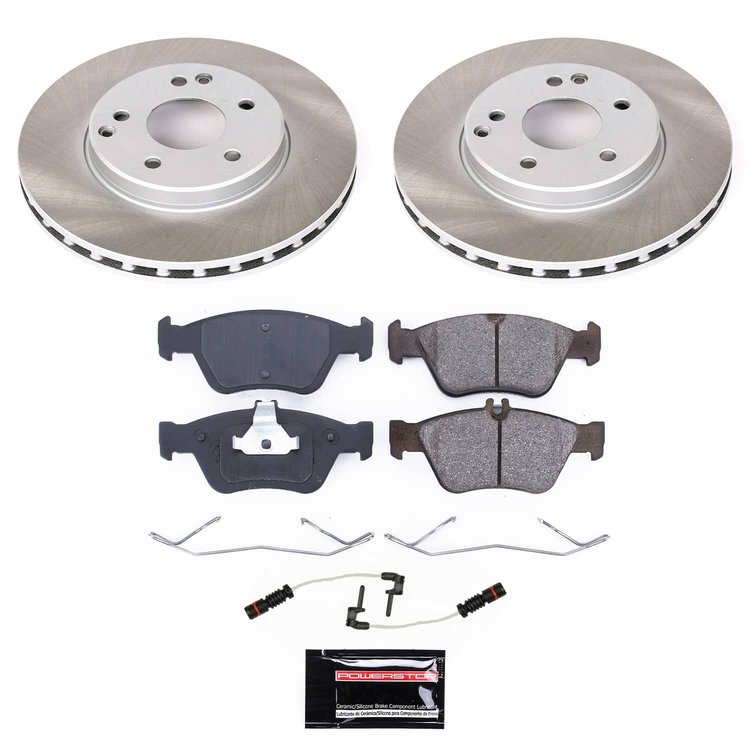 SC3047 Semi-Coated Rotor & Low-Dust Ceramic Brake Pad Kit