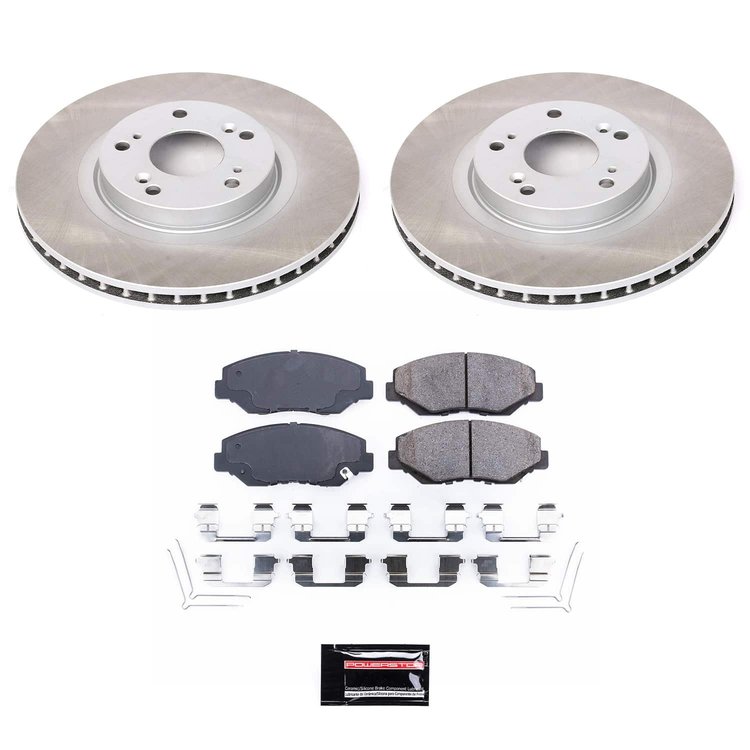 SC3055 Semi-Coated Rotor & Low-Dust Ceramic Brake Pad Kit