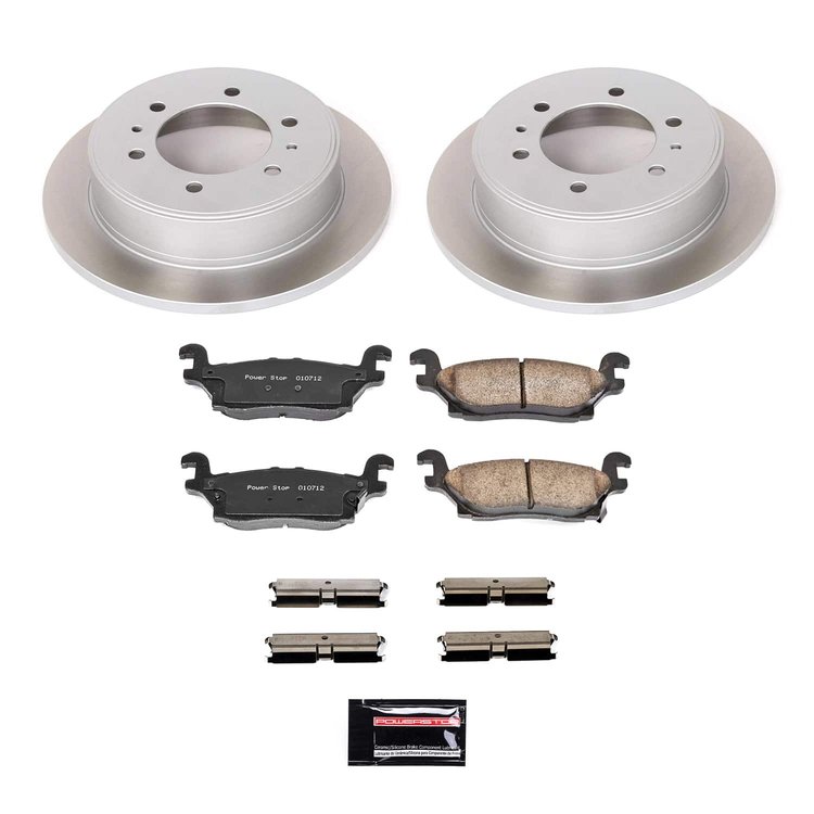 SC3067 Semi-Coated Rotor & Low-Dust Ceramic Brake Pad Kit