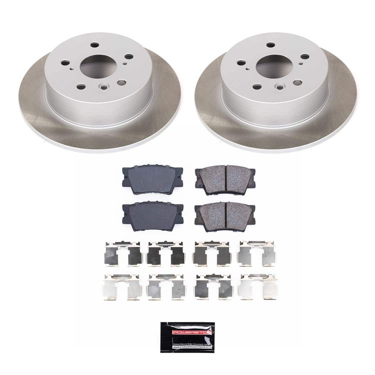 SC3068 Semi-Coated Rotor & Low-Dust Ceramic Brake Pad Kit