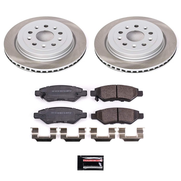 SC3072 Semi-Coated Rotor & Low-Dust Ceramic Brake Pad Kit