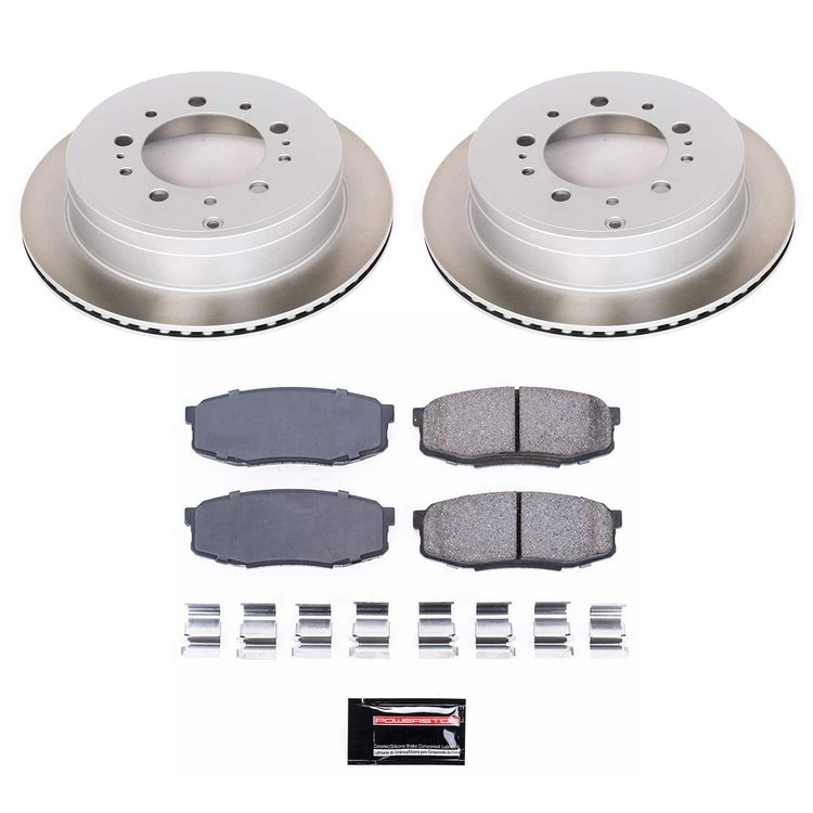 SC3073 Semi-Coated Rotor & Low-Dust Ceramic Brake Pad Kit
